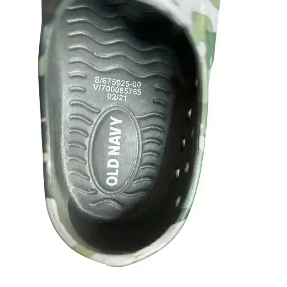 Old Navy Camouflage Toddler Size 6 Water Shoes Unisex Camo Rubber Slip On